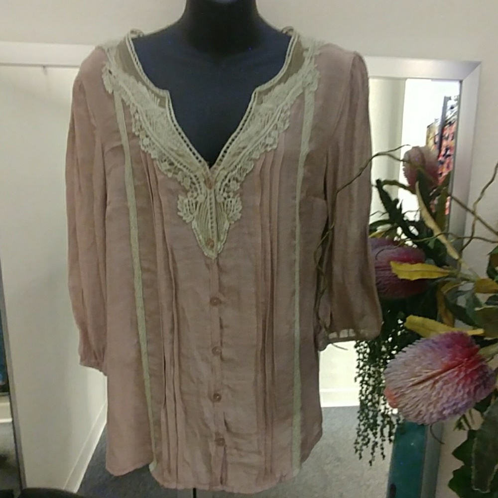 Wet Seal Boho Top with Lace